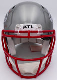 Kyle Pitts Auto Falcons Flash Full Size Helmet Dirty Bird (Smudge) Beckett 25812