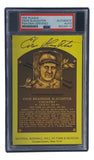 Enos Slaughter Signed 4x6 St Louis Cardinals HOF Plaque Card PSA/DNA 85026113