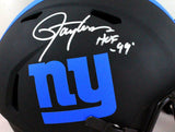 Lawrence Taylor Autographed NY Giants F/S Eclipse Helmet w/ HOF- Beckett W *Slvr