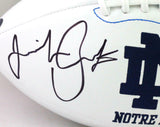 Jeremiah Owusu-Koramoah Autographed Notre Dame Logo Football w/ Insc- Prova