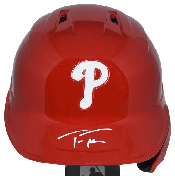 TREA TURNER SIGNED PHILADELPHIA PHILLIES FULL SIZE BASEBALL BATTING HELMET BAS