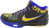 Kobe Bryant Autographed Nike Zoom Finals Shoes Lakers Panini PA44498