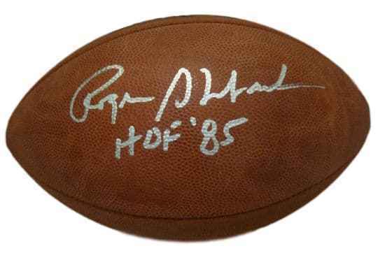 Roger Staubach Autographed Dallas Cowboys Wilson Football HOF JSA 13353