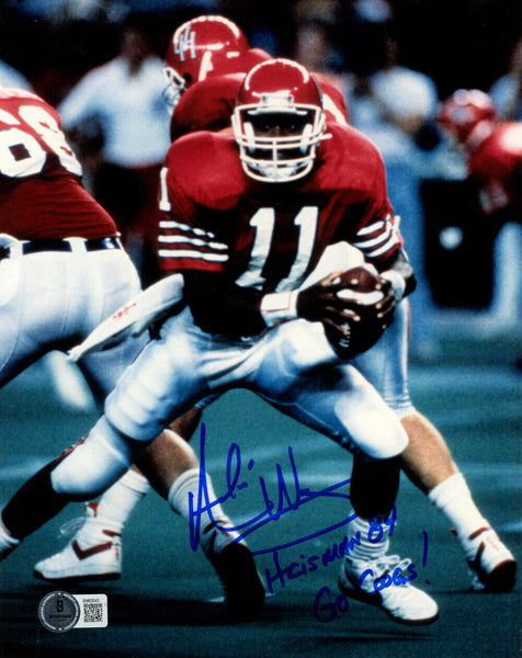 Andre Ware Autographed/Signed Houston Cougars 8x10 Photo Beckett 47251