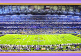 FRAMED 12X36 PANORAMIC PHOTO WASHINGTON 2024 NATIONAL CHAMPIONSHIP GAME 235669