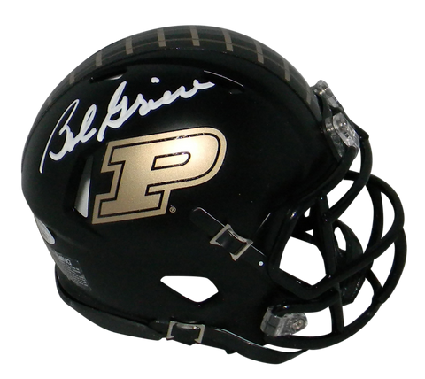 BOB GRIESE AUTOGRAPHED SIGNED PURDUE BOILERMAKERS BLACK MINI HELMET JSA