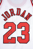 Michael Jordan Autographed Chicago Bulls White 1997-98 Authentic M&N Jersey UDA