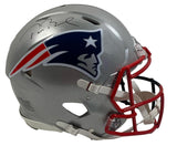 TOM BRADY Autographed Buccaneers / Patriots Split Authentic Helmet FANATICS