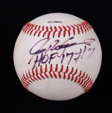 Ivan Rodriguez Signed Baseball Inscribed "HOF 17 & #7" (JSA COA) Texas Rangers