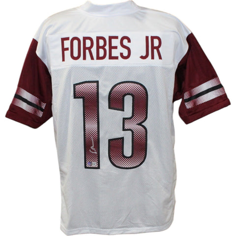 Emmanuel Forbes Autographed/Signed Pro Style White Jersey Beckett 44402