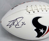 Lamar Miller Autographed Houston Texans Logo Football- JSA Witnessed Auth