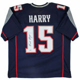 N'Keal Harry Signed Patriots Blue Jersey (Beckett COA) New England Starting WR