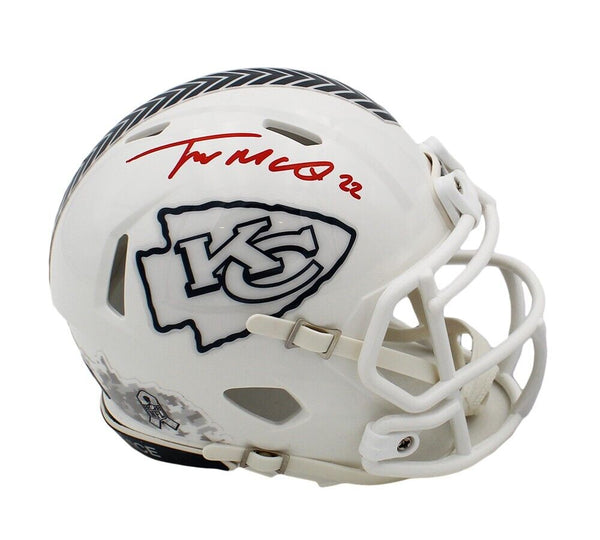 Trent McDuffie Signed Kansas City Chiefs Speed Salute to Service 3 Mini Helmet