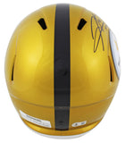 Steelers Hines Ward Signed Flash Full Size Speed Rep Helmet W/ Case BAS Witness