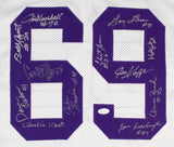 1969 NFL Champs Minnesota Vikings Team x12 Signed Vikings Jersey (JSA) See List