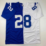 Autographed/Signed Jonathan Taylor Indianapolis Split Football Jersey JSA COA