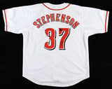 Tyler Stephenson Signed Cincinnati Reds Jersey (Playball Ink) 2015 1st Round Pck