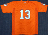 CLEMSON TIGERS HUNTER RENFROW AUTOGRAPHED ORANGE JERSEY BECKETT BAS 185734