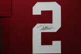 JALEN HURTS (Sooners TOWER) Signed Autographed Framed Jersey JSA