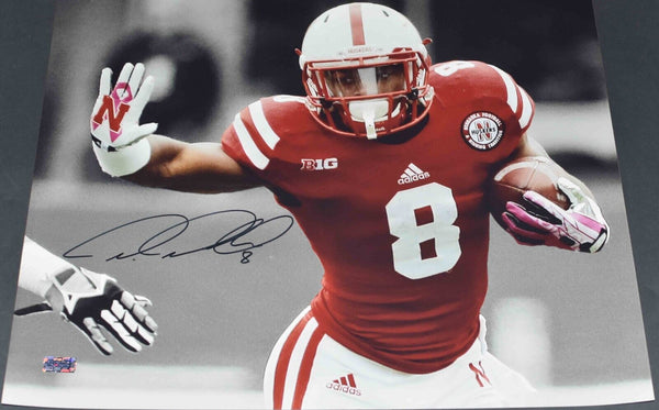 AMEER ABDULLAH AUTOGRAPHED SIGNED NEBRASKA CORNHUSKERS 16x20 PHOTO COA