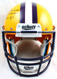 Devin White Autographed LSU Tigers F/S Schutt Helmet w/3Insc-Beckett W Hologram