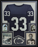 FRAMED PENN STATE PSU NITTANY LIONS JACK HAM AUTOGRAPHED INSCRIBED JERSEY JSA