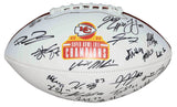 PATRICK MAHOMES TRAVIS KELCE BOLTON SUPER BOWL LVII CHIEFS TEAM SIGNED FOOTBALL