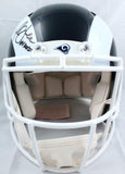 Faulk/Dickerson Signed Rams Speed Authentic FS Helmet w/ HOF- BA W Holo *Black