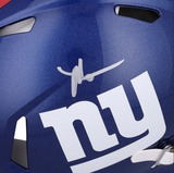 Malik Nabers Autographed New York Giants Authentic Speed Helmet Fanatics