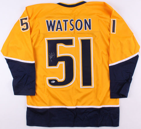 Austin Watson Signed Nashville Predators Jersey (Beckett COA) 3rd Line Center