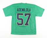 Jayson Ademilola Signed Notre Dame Jersey Inscribd "Go Irish!" (Playball Ink) DE