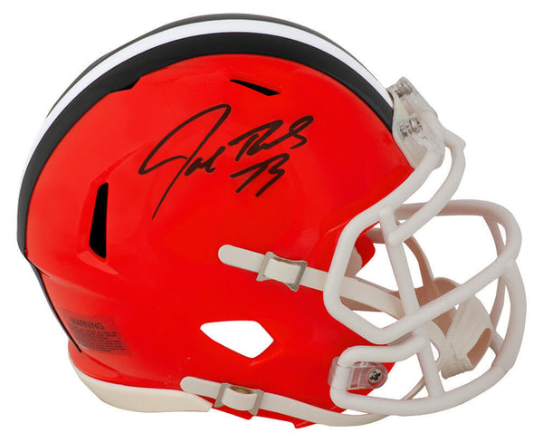 Joe Thomas Signed Browns Riddell Speed Mini Helmet - (SCHWARTZ SPORTS COA)