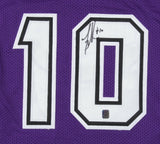 Mike Bibby Signed Sacramento Kings Jersey (Tennzone Sports Holo) 1997 NCAA Champ