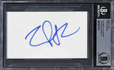 Tupac Shakur Authentic Signed 3x5 Index Card Auto Graded Mint 9! BAS Slabbed