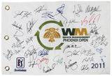 (30) Singh, Mickelson, Fowler, Matsuyama Signed 2011 WM Open Flag BAS #AD64048