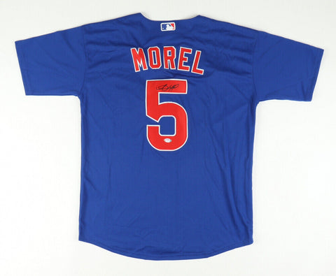 Christopher Morel Signed Chicago Cub Jersey (PSA COA) 2022 Rookie Star HR 1st AB