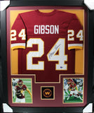 ANTONIO GIBSON (Washington burg TOWER) Signed Autographed Framed Jersey Beckett