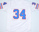 Earl Campbell Autographed White Pro Style Jersey- Beckett W Hologram *Black