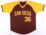 Gaylord Perry Signed San Diego Padres Jersey (JSA COA) 300 Game Winner