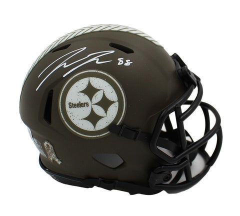 Pat Freiermuth Signed Pittsburgh Steelers Speed Salute to Service Mini Helmet