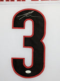 FRAMED GEORGIA BULLDOGS TYSON CAMPBELL AUTOGRAPHED SIGNED JERSEY JSA COA