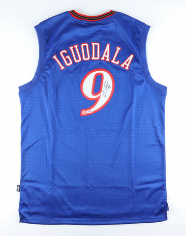 Andre Iguodala Signed Philadelphia 76ers Jersey (PSA COA) 2004 1st Round Pick #9