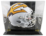 Arizona State Cameron Skattebo Signed White F/S Speed Rep Helmet W/ Case BAS Wit