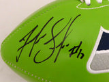 JOSH GORDON AUTOGRAPHED GREEN SEATTLE SEAHAWKS LOGO FOOTBALL MCS HOLO 176320