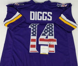 Stefon Diggs Signed Vikings "USA Flag" Jersey (TSE COA) Minnesota Wide Receiver