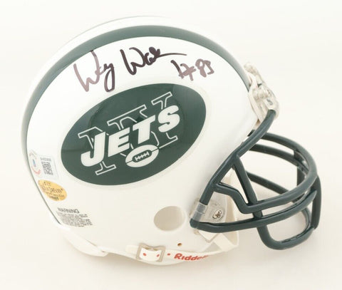 Wesley Walker Signed New York Jets Speed Mini Helmet (Beckett) 2xPro Bowl W.R.