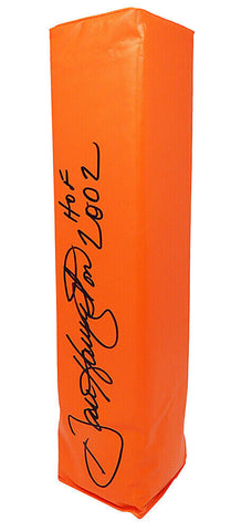 Dan Hampton Signed Orange Endzone Football Pylon w/HOF 2002 - SCHWARTZ COA