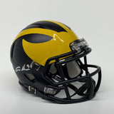 Aidan Hutchinson Autographed Michigan Wolverines Mini Helmet Beckett