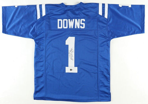 Josh Downs Signed Indianapolis Colts Jersey (Beckett) 2023 3rd Round Draft Pk WR