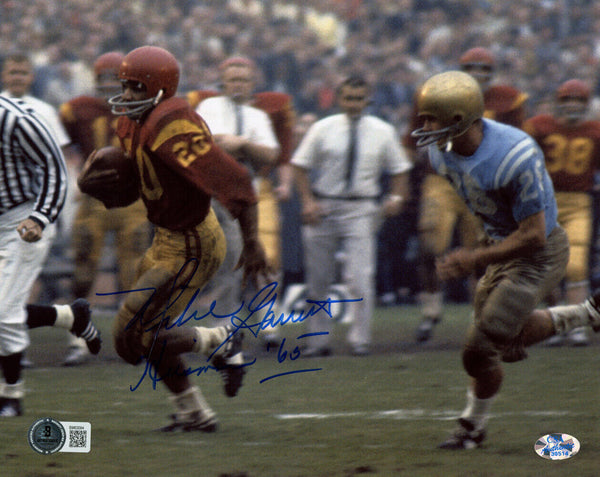 Mike Garrett Autographed USC Trojans 8x10 Photo Heisman Beckett 47223